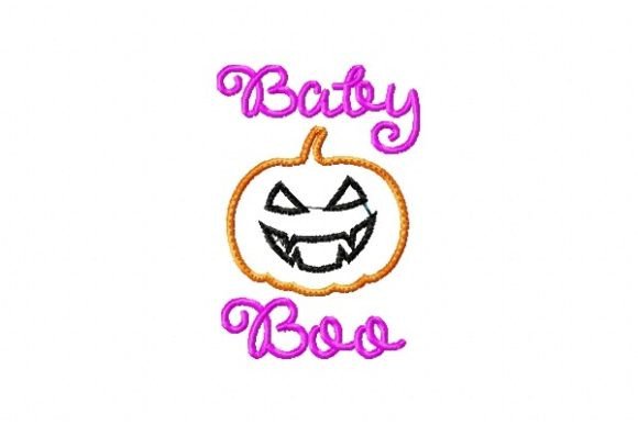 Baby Boo: A Playful Halloween Embroidery Staple