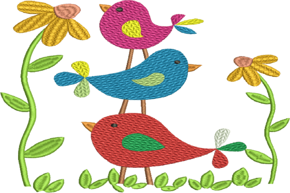 Birds and Flowers Embroidery Design Review