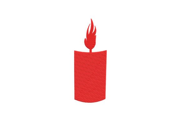 Candle: A Warm, Festive Embroidery Design for Holiday Collections