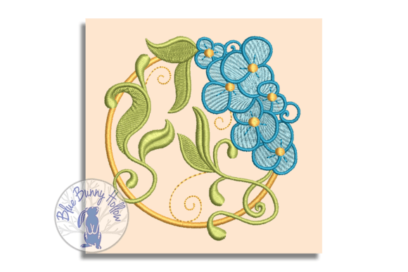 Floral Ring 6: A Versatile Embroidery Design for Small Shops