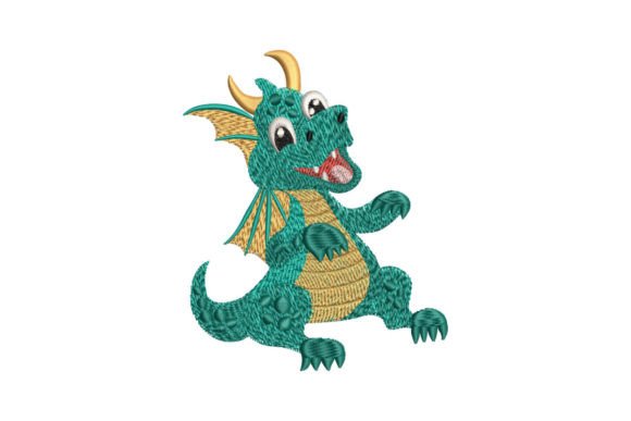Fun Dragon: A Playful Fantasy Embroidery Design Worth Personalizing