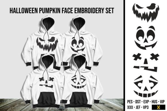 Halloween Pumpkin Face Set