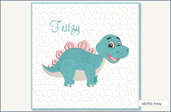 My Dino Buddies Quilt - Fritzy Block