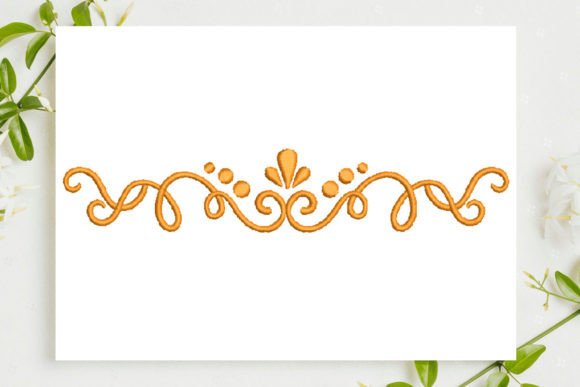 Ornamental Divider: Elegant Border for Small Business Branding
