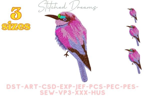 Songbird: A Vibrant Embroidery Design for Real Projects