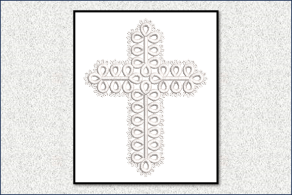Tatted Cross: A Seasonal Embroidery Gem