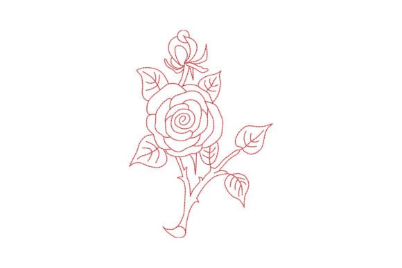 Vintage Rose: A Craft Fair-Ready Embroidery Design